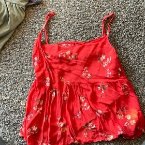 American eagle size small cropped baby doll tank